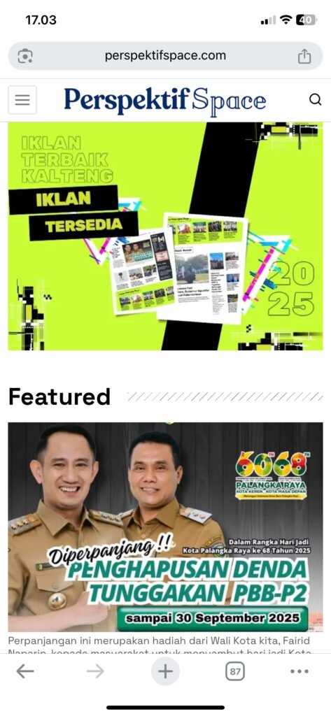 Iklan PerspektifSpace 2 perspektifspace berita terkini opini dan ruang perspektif | Iklan Perspektif Space