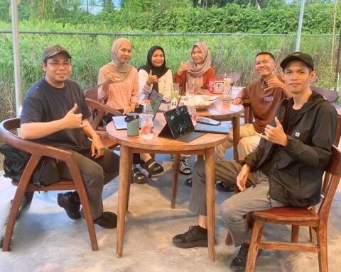 aktivitas media online perspektifspace, bertemu dengan pengurus HMPS KPI UIN Palangka Raya
