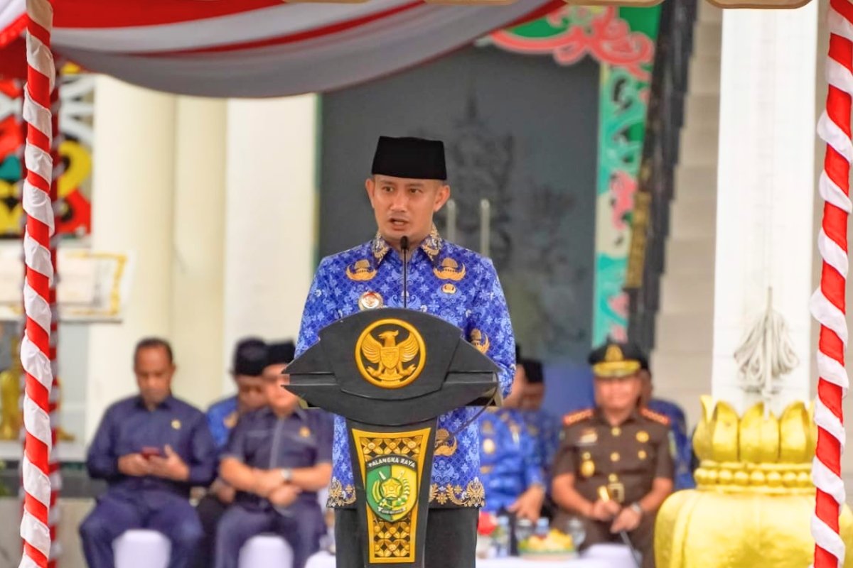 wali kota pimpin upaca hut |
