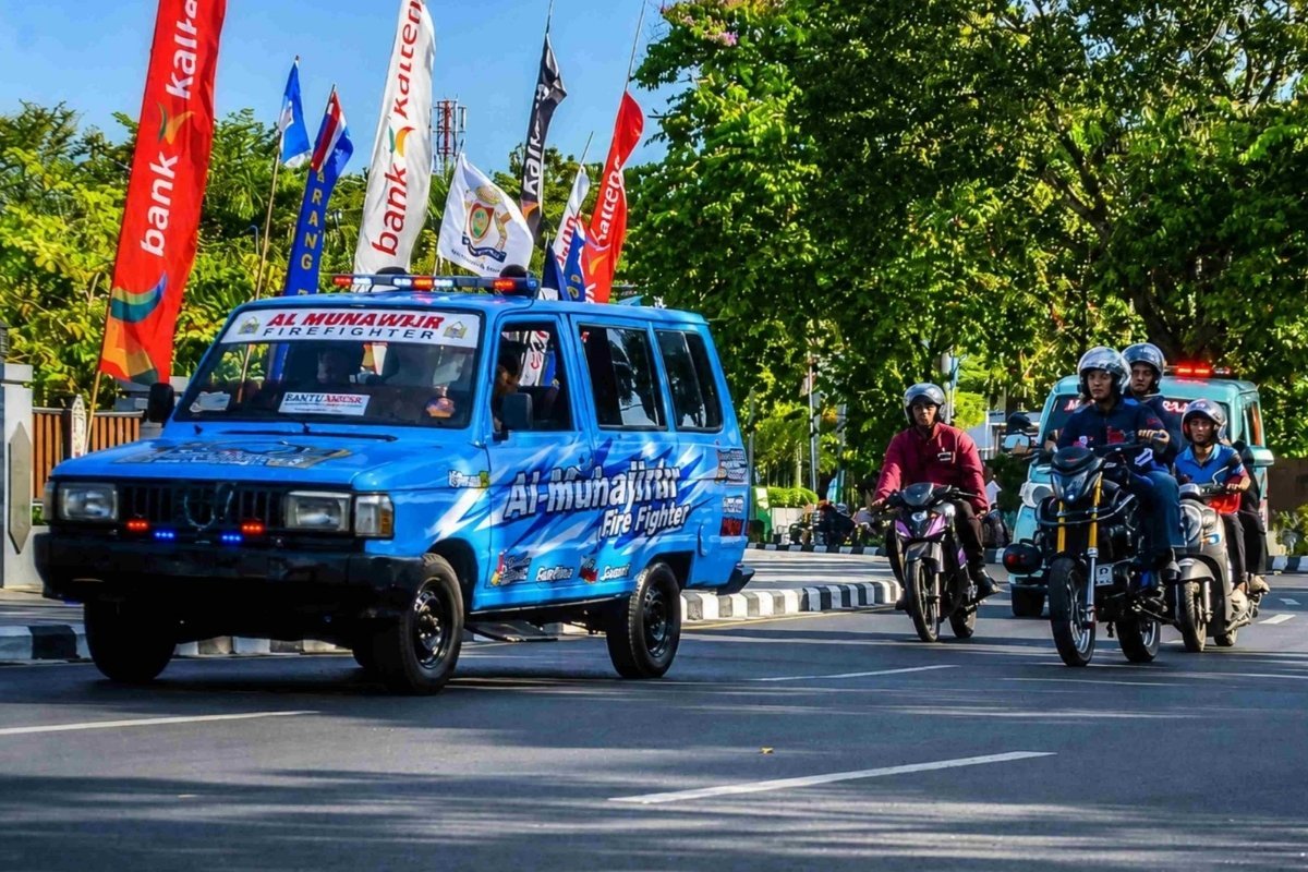 konvoi kesiapsiagaan relawan damkar |
