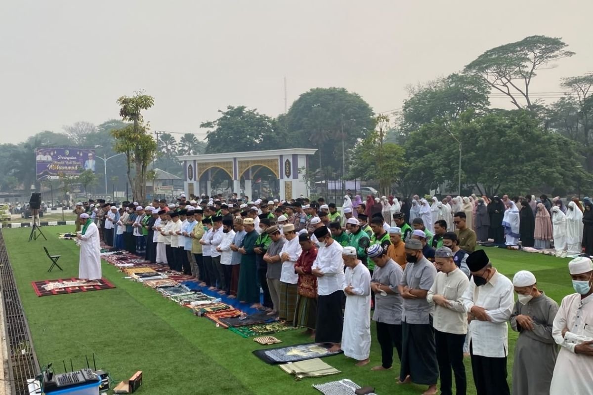 ojol palangka raya shalat istisqo |
